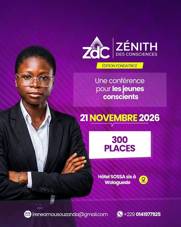 Affiche officielle du Zénith des Consciences, édition fondatrice du 21 novembre 2026